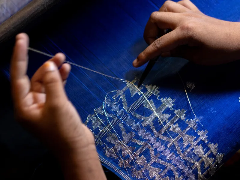 Jamdani loom detail
